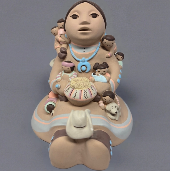Teissedre 1989 Vtg Native American Indian Women The Story Teller To Children - Picture 1 of 16